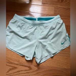 Mint nike aeroswift shorts